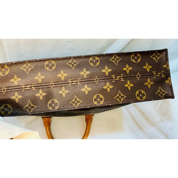 Louis Vuitton Monogram Sac Plat Tote Bag‎ Designer Handbag Purse - Picture 10 of 16